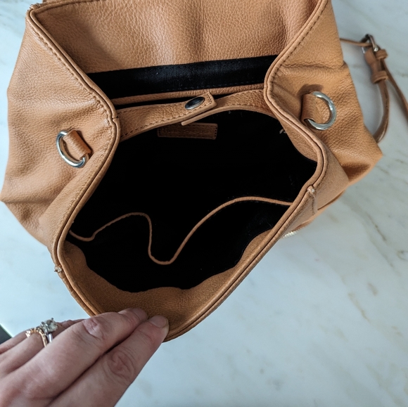 Free People Tan Leather Backpack - Picture 7 of 11